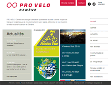 Tablet Screenshot of pro-velo-geneve.ch
